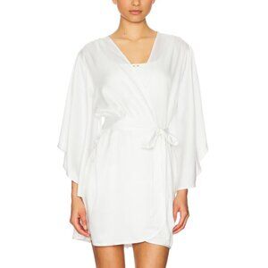 Bride bridal getting ready silky Homebodii Luna Robe